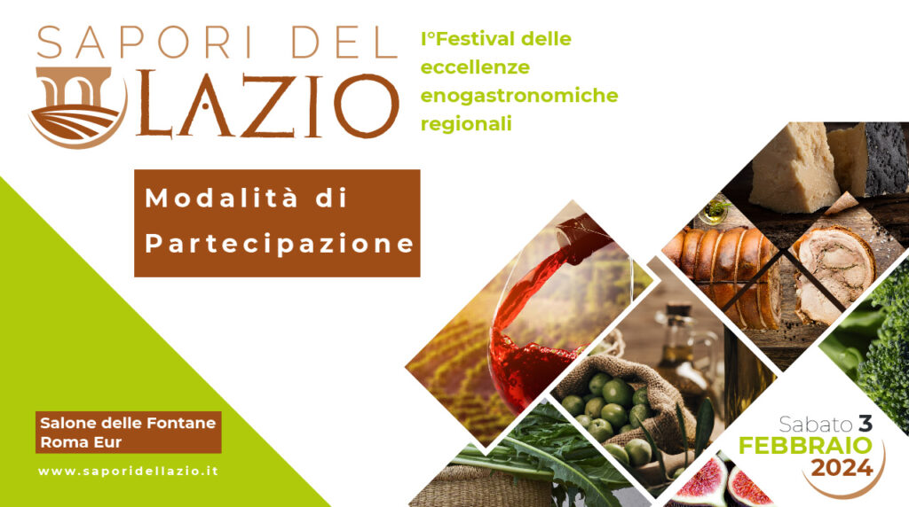 Sapori del Lazio – Sabato 3 Febbraio 2024